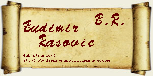 Budimir Rašović vizit kartica